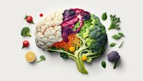 Gehirn aus Gemüse bestehend