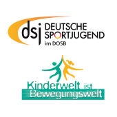 Logo Deutsche Sportjugend und Kinderwelt ist Bewegungswelt