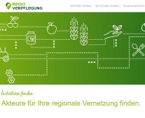 Screenshot von der Rubrik "Initiativen suchen" auf dem Online-Portal "RegioVerpflegung"