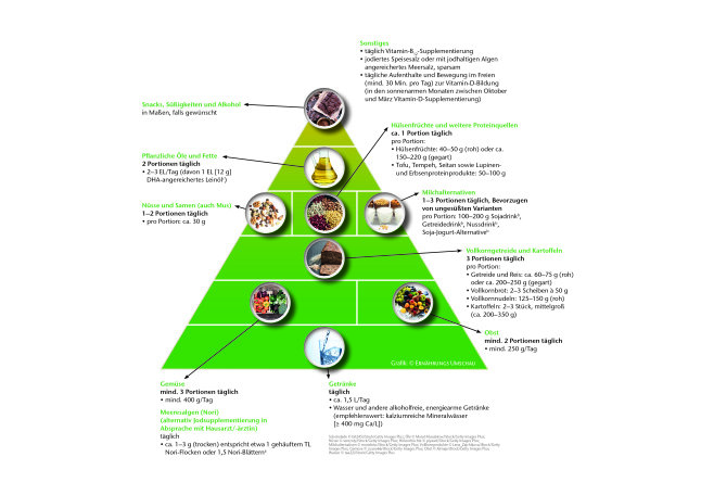 Abbildung 2: Die Gießener vegane Ernährungspyramide 
